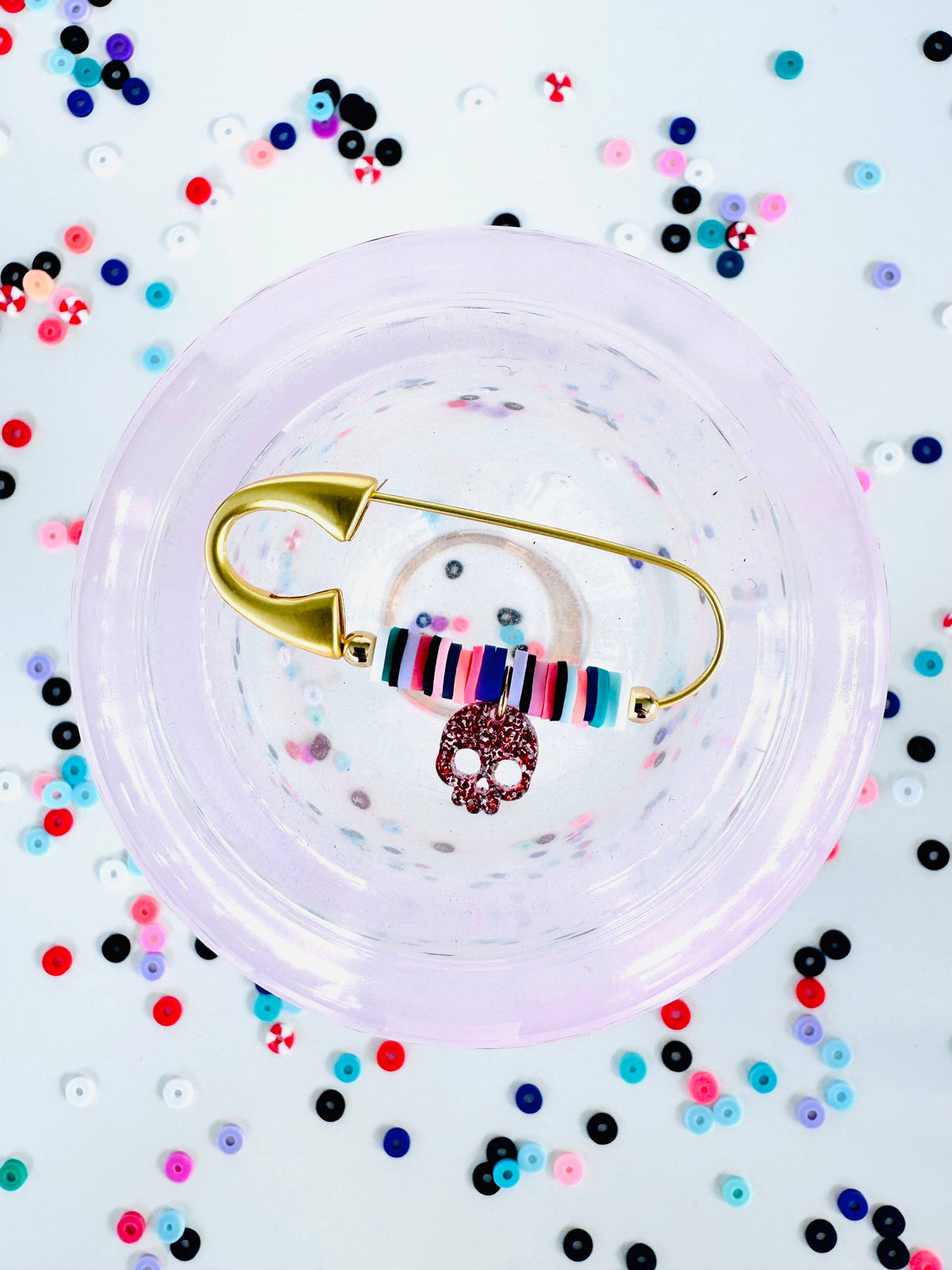 I Don’t Have Enough Serotonin For This Shit | I’m Dead Inside Collection | Accessory Pin: Glitter Red