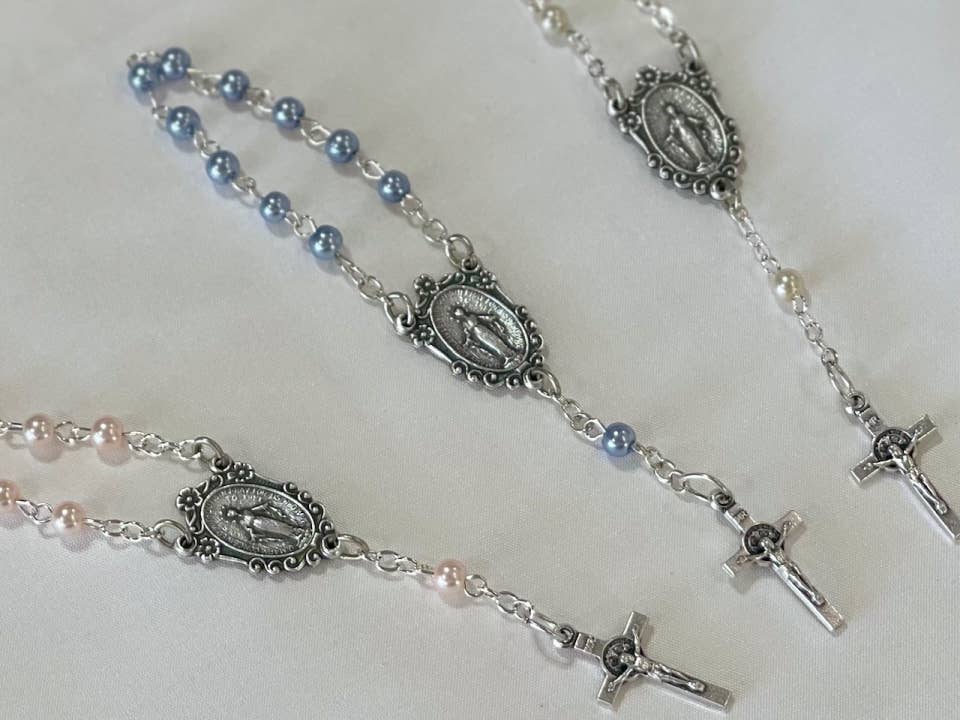 Keepsake Baby's First Rosary Gift Boxed: Blue