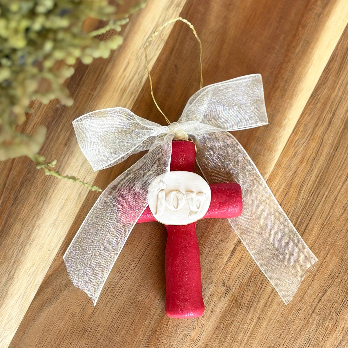 Joy Prayer Cross Ornament from The Well House