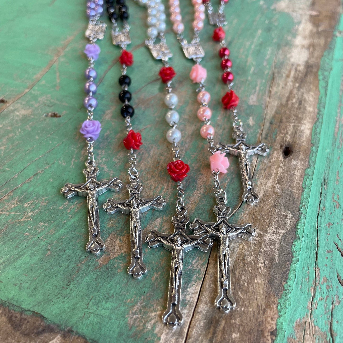 Mystical Rose Rosary: Purple