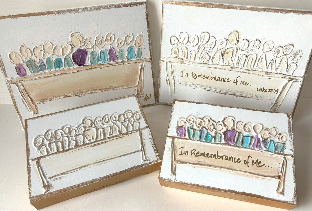 In Remembrance of Me | Lord's Supper | Eucharist | Communion (White/Gold)