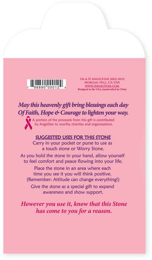 Pink Ribbon (Breast Cancer) Stone