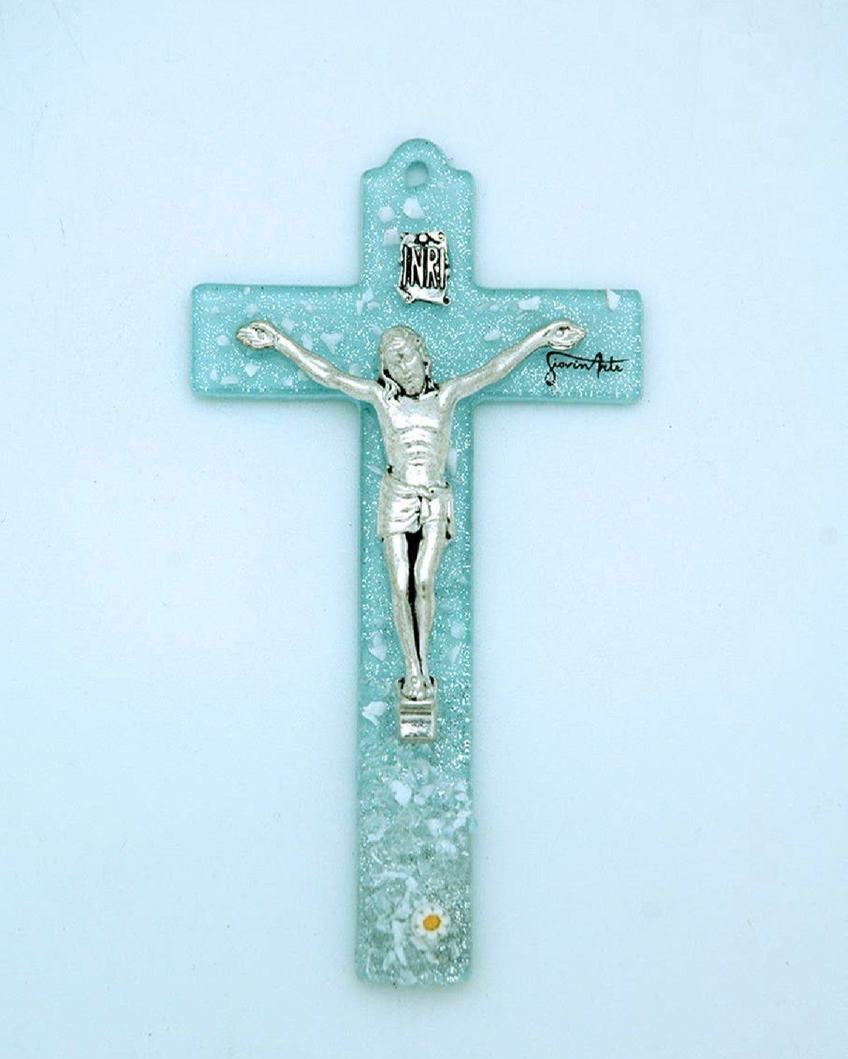 Italian Murano Glass Crucifixes