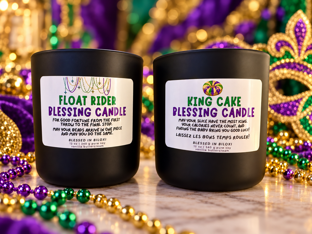 Mardi Gras Blessing Candles