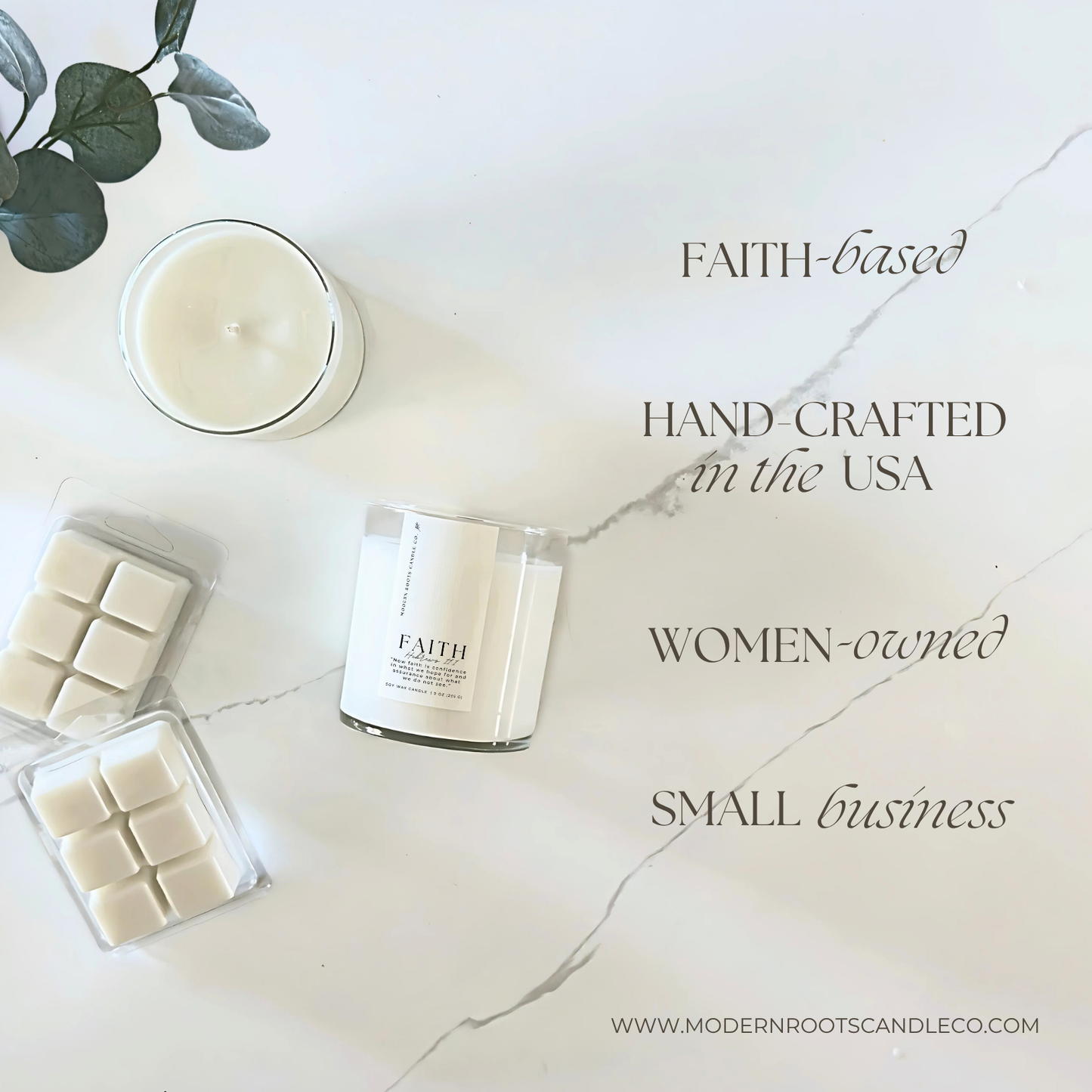 Faith | Lily & Bergamot | 9 oz. Clear Jar Soy Candle: Natural Wood Lid