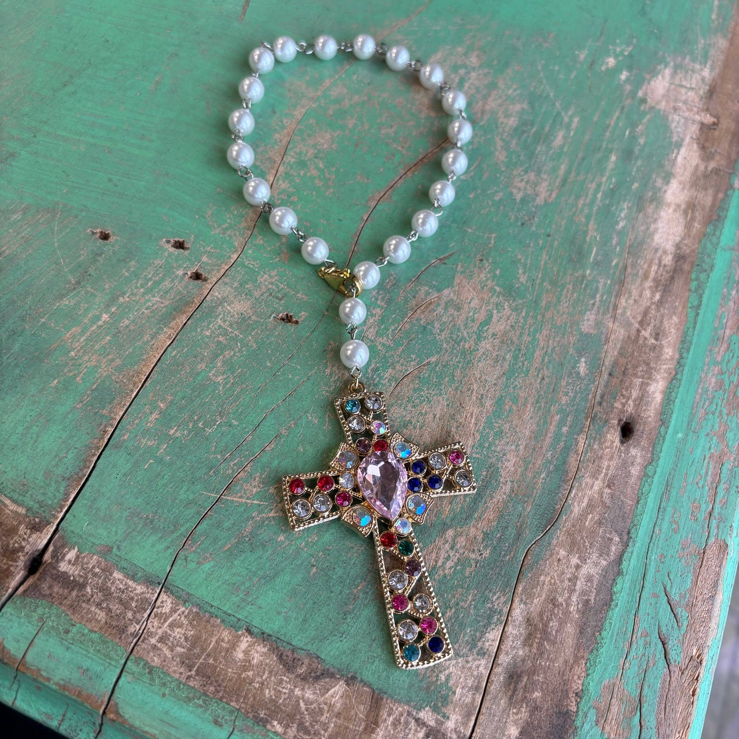 Pearl Car Blessing Rosary