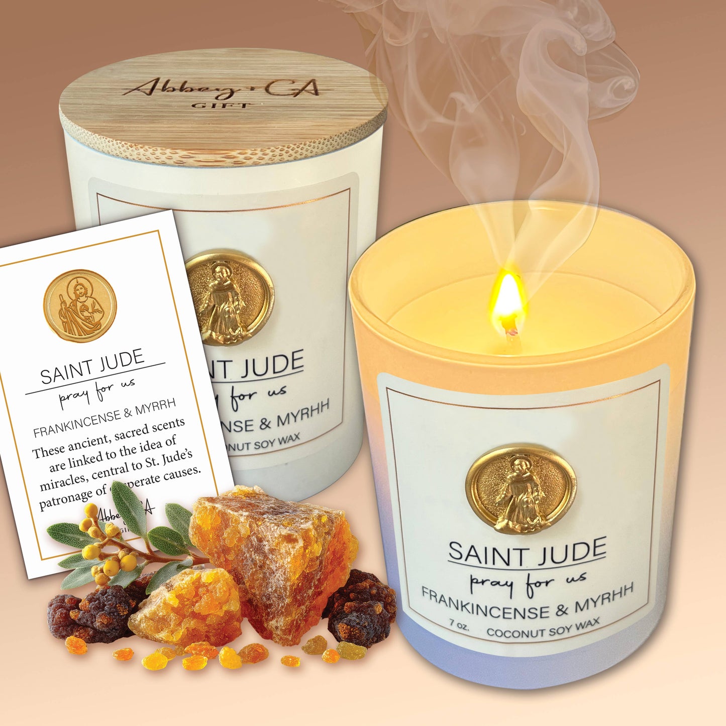 Saint Scentspirations Candles: Saint Jude - Frankincense & Myrrh