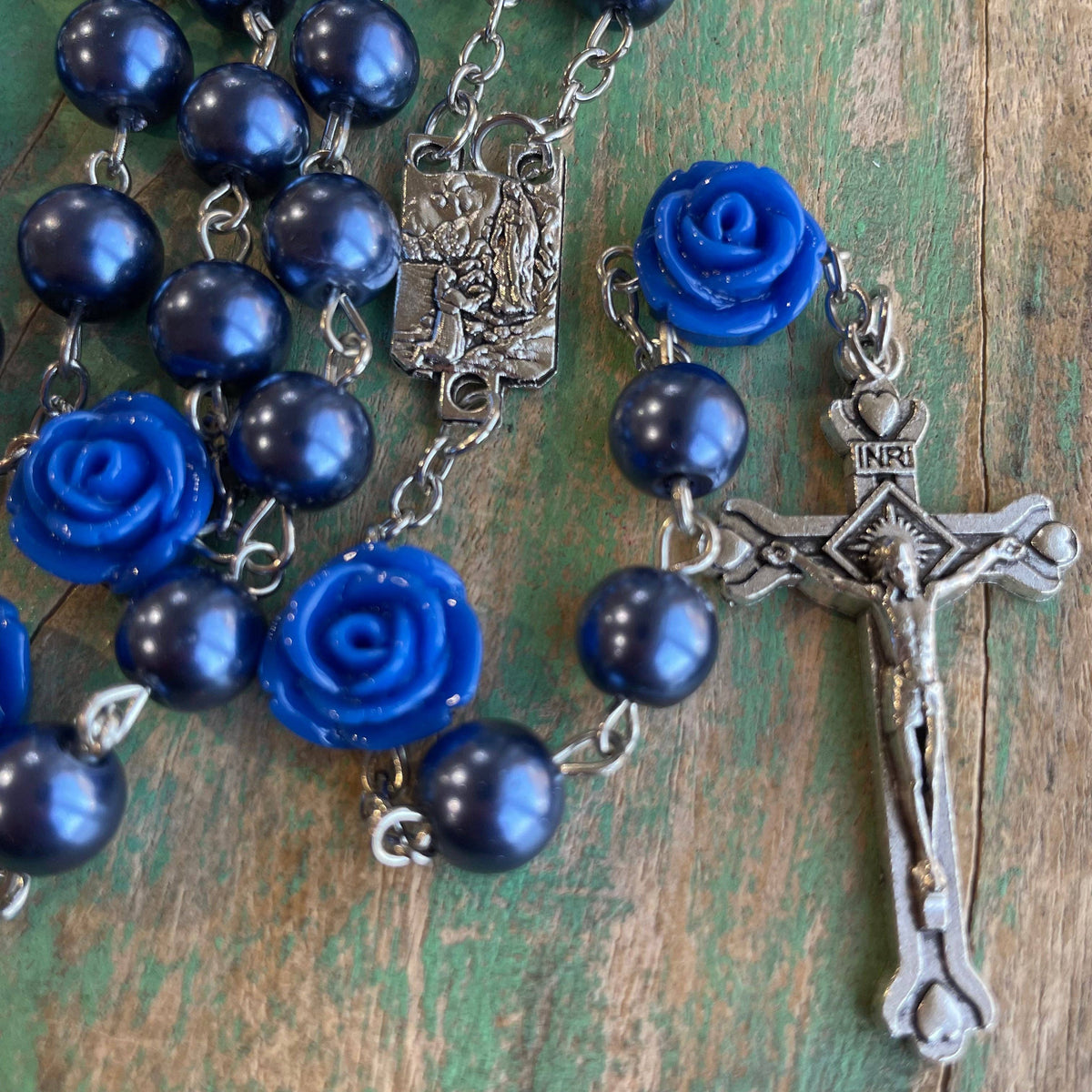 Mystical Rose Rosary: Blue