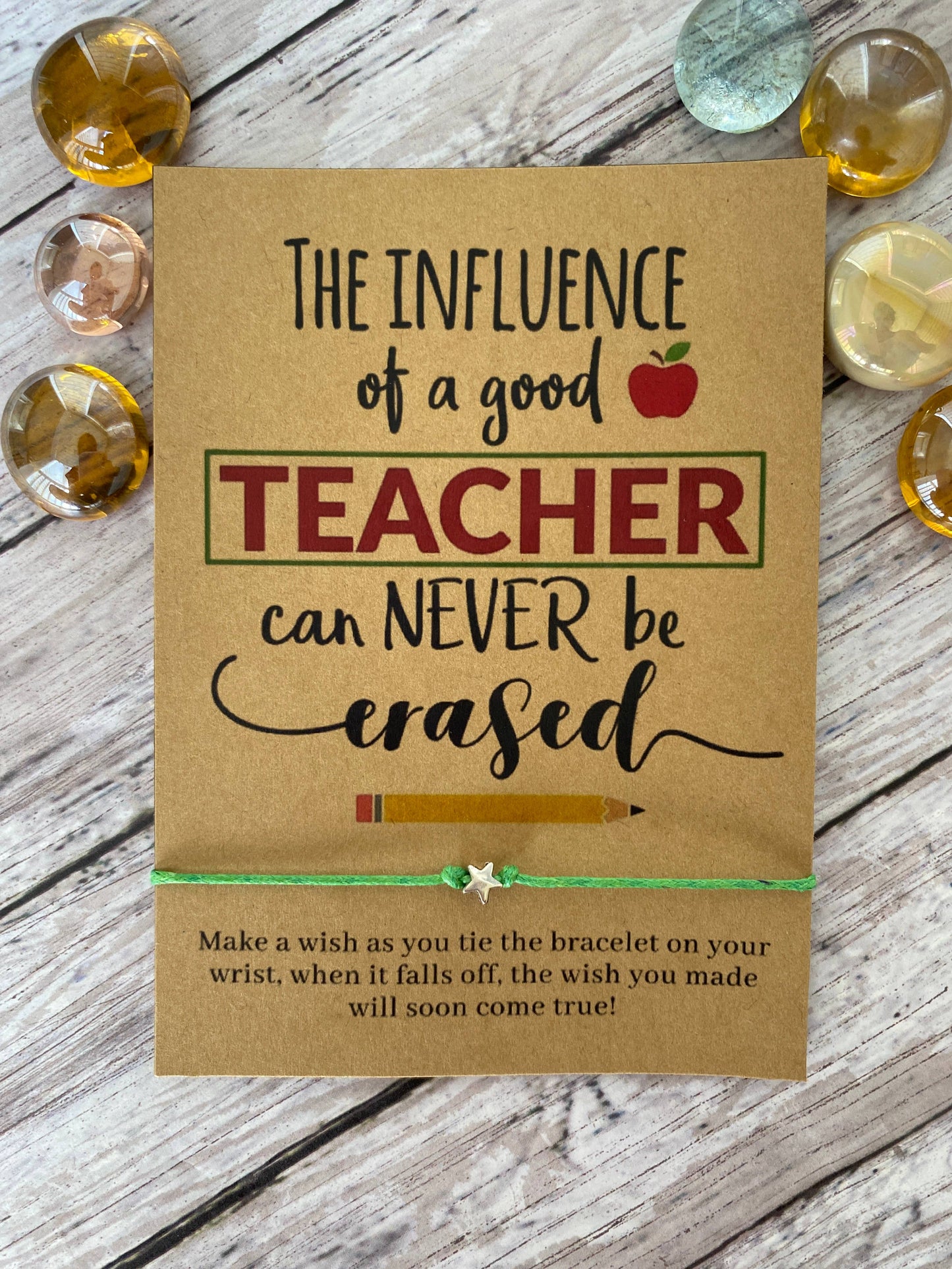 The Influence, Teacher Wish Bracelet: Red