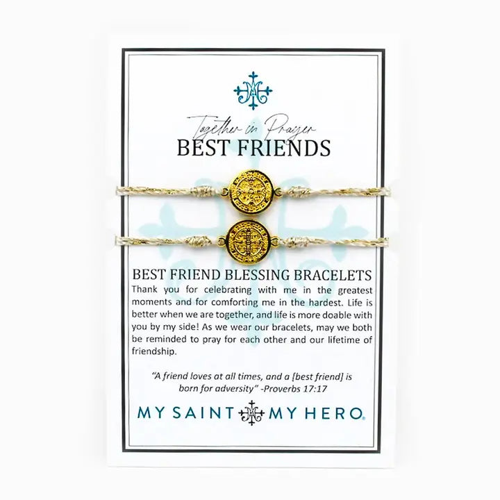 Best Friends Blessing Bracelet Set (Gold)