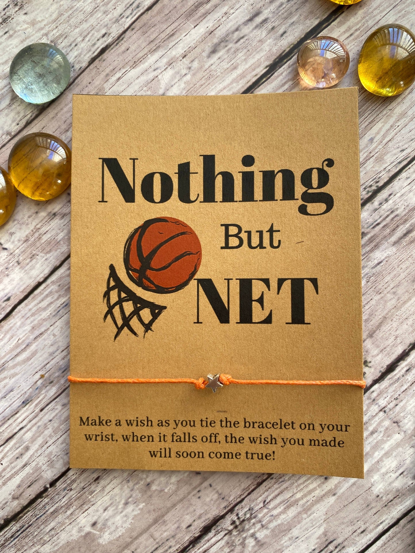 Nothing But Net, Basketball Wish Bracelet: RED
