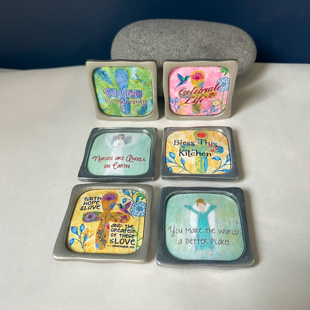 Multiple Blessings Magnets by Caroline Simas: Serenity