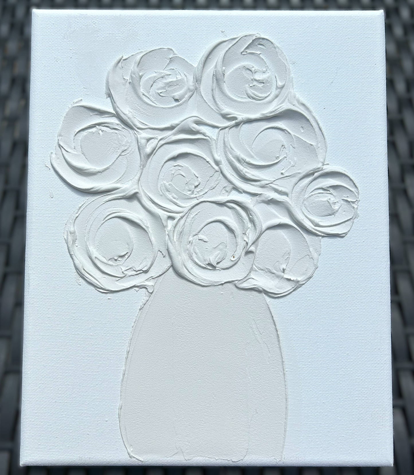 Flowers In Vase Paint Your Own Canvas 8x10
