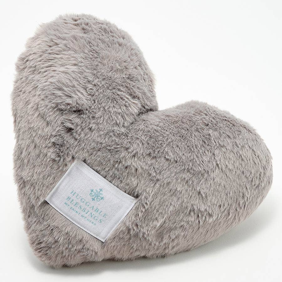 Huggable Weighted Prayer Pillow: Gray Cross