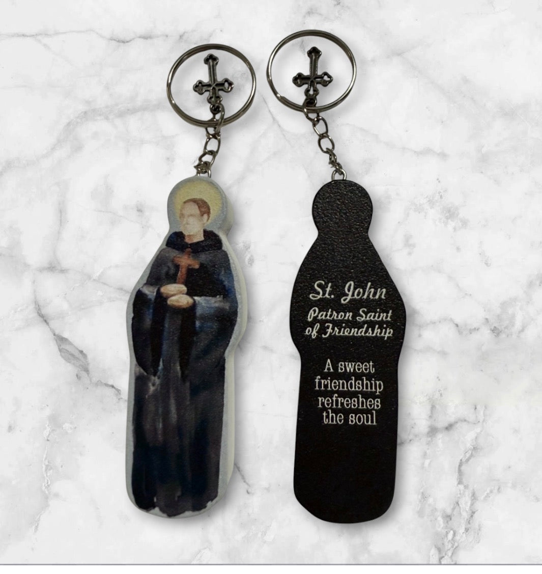 St Keychains (St. Micheal, St. Anthony, St. Joseph, Mary. St. John and St, Christopher)