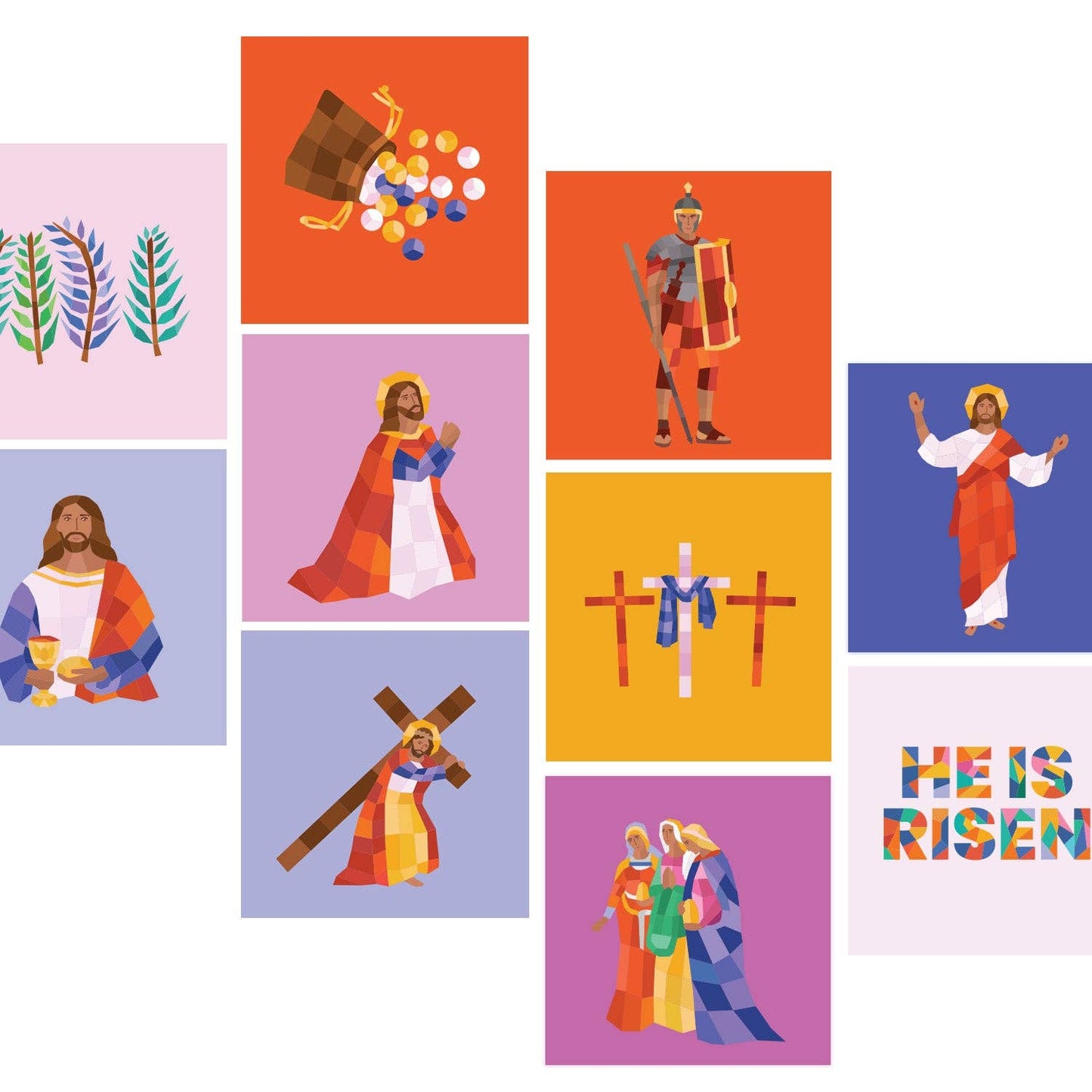 Pray by Sticker: Story of the Cross Sticker Book