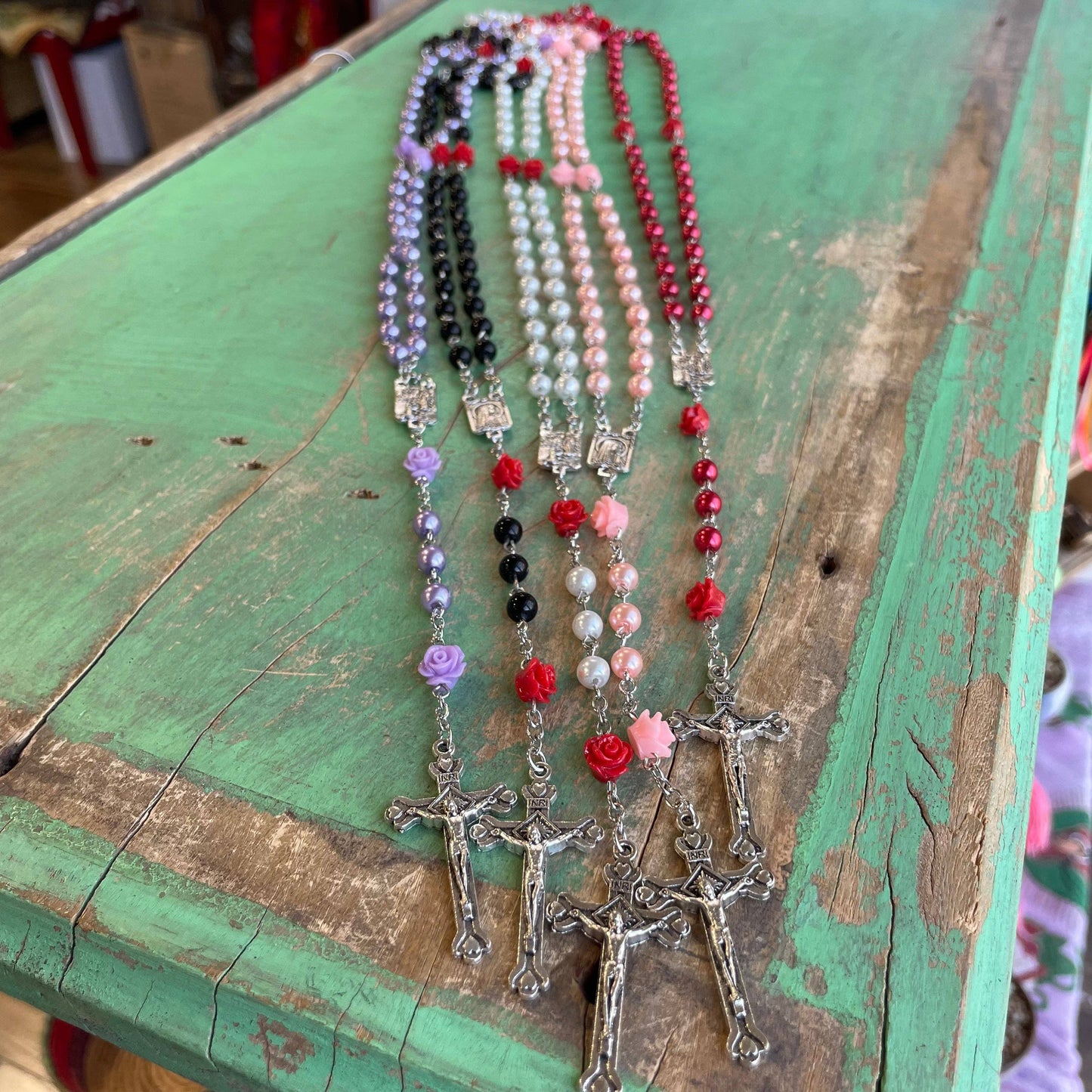 Mystical Rose Rosary: Pink