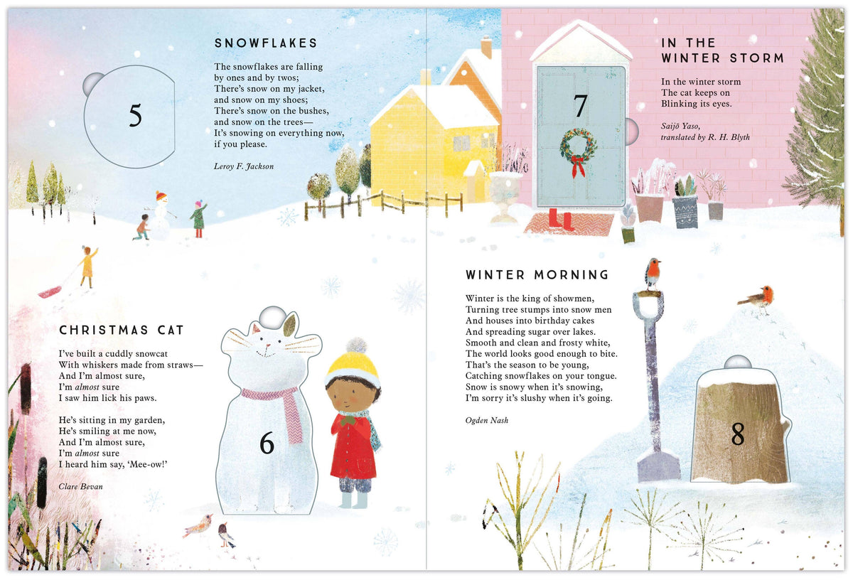 Lift-the-Flap Advent Calendar with Christmas Poems: Board Book
