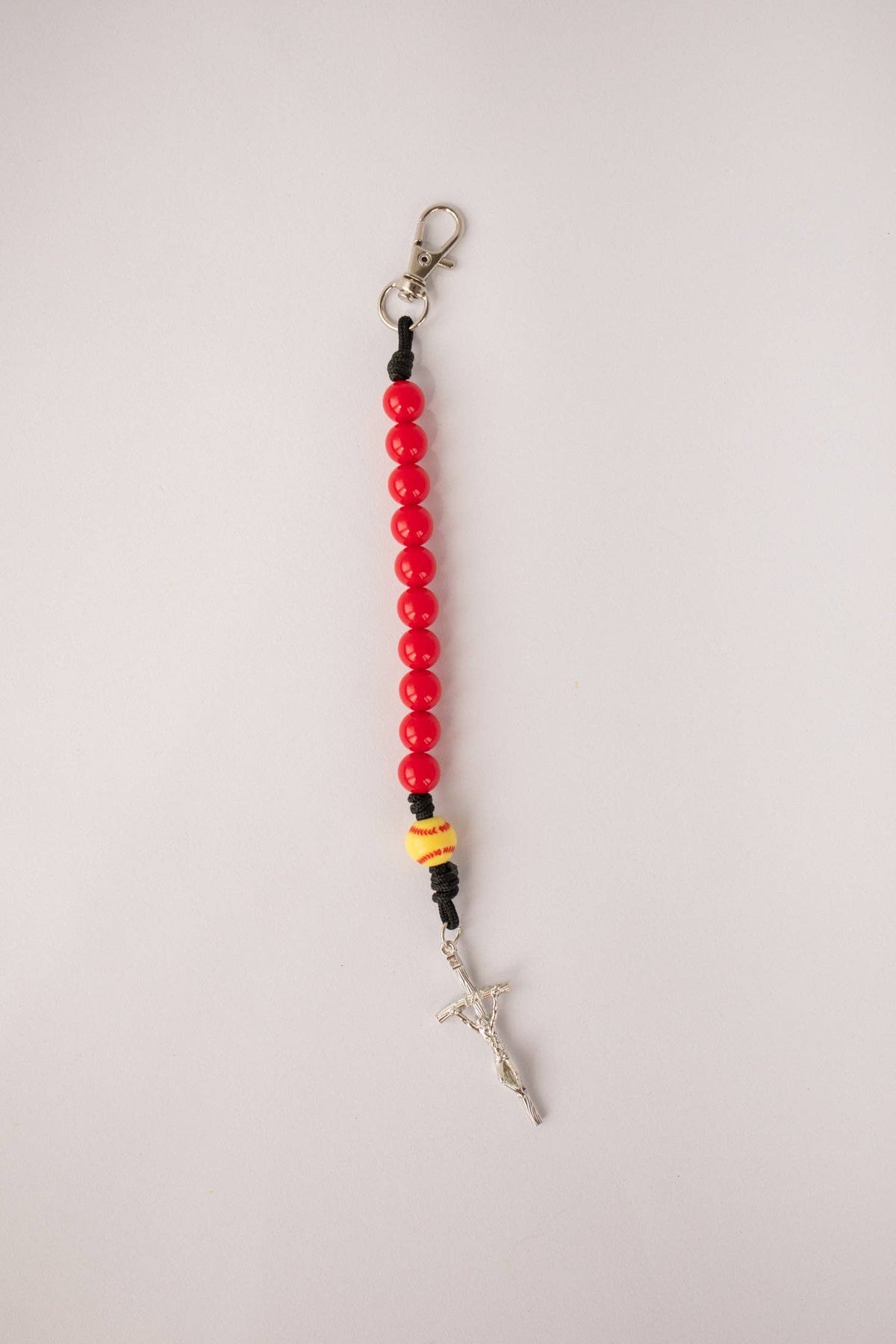 Sports Keychain: Bright Red / Baseball