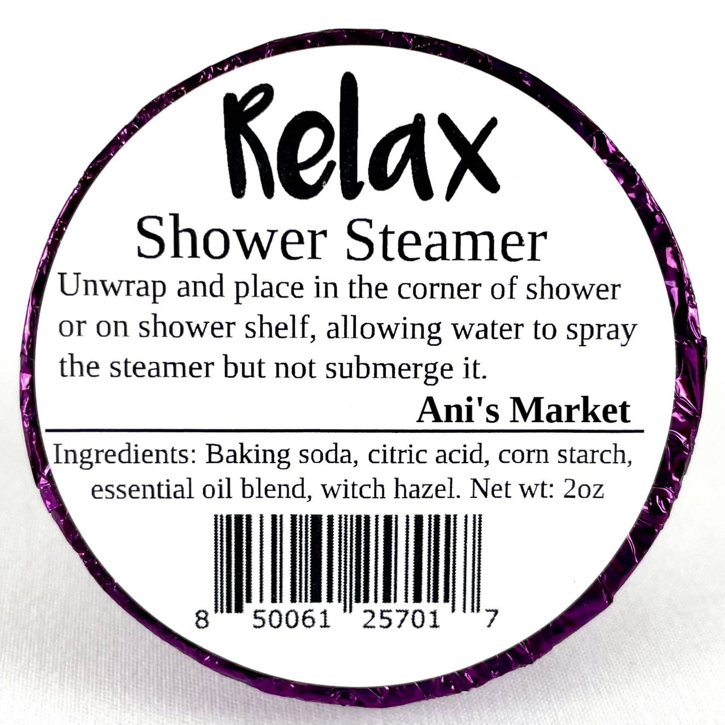 Relaxing Shower Steamer – Lavender Aromatherapy  (Steamer Pouch Included)