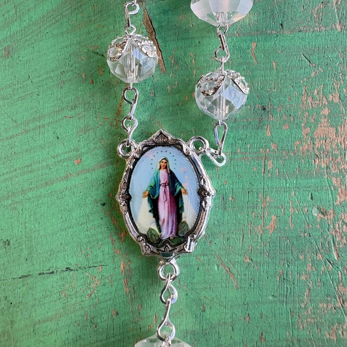 Crystal Car Decade Rosary: Holy Family or OLG
