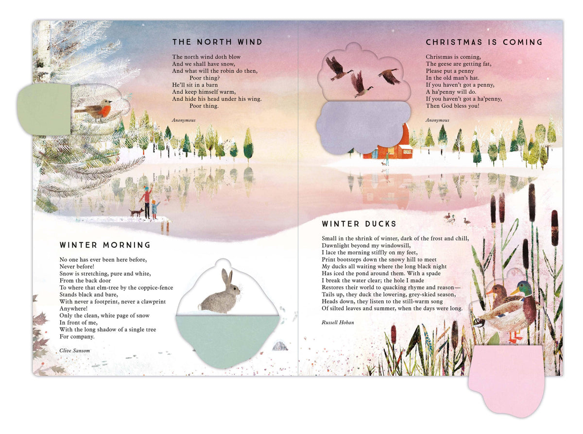 Lift-the-Flap Advent Calendar with Christmas Poems: Board Book