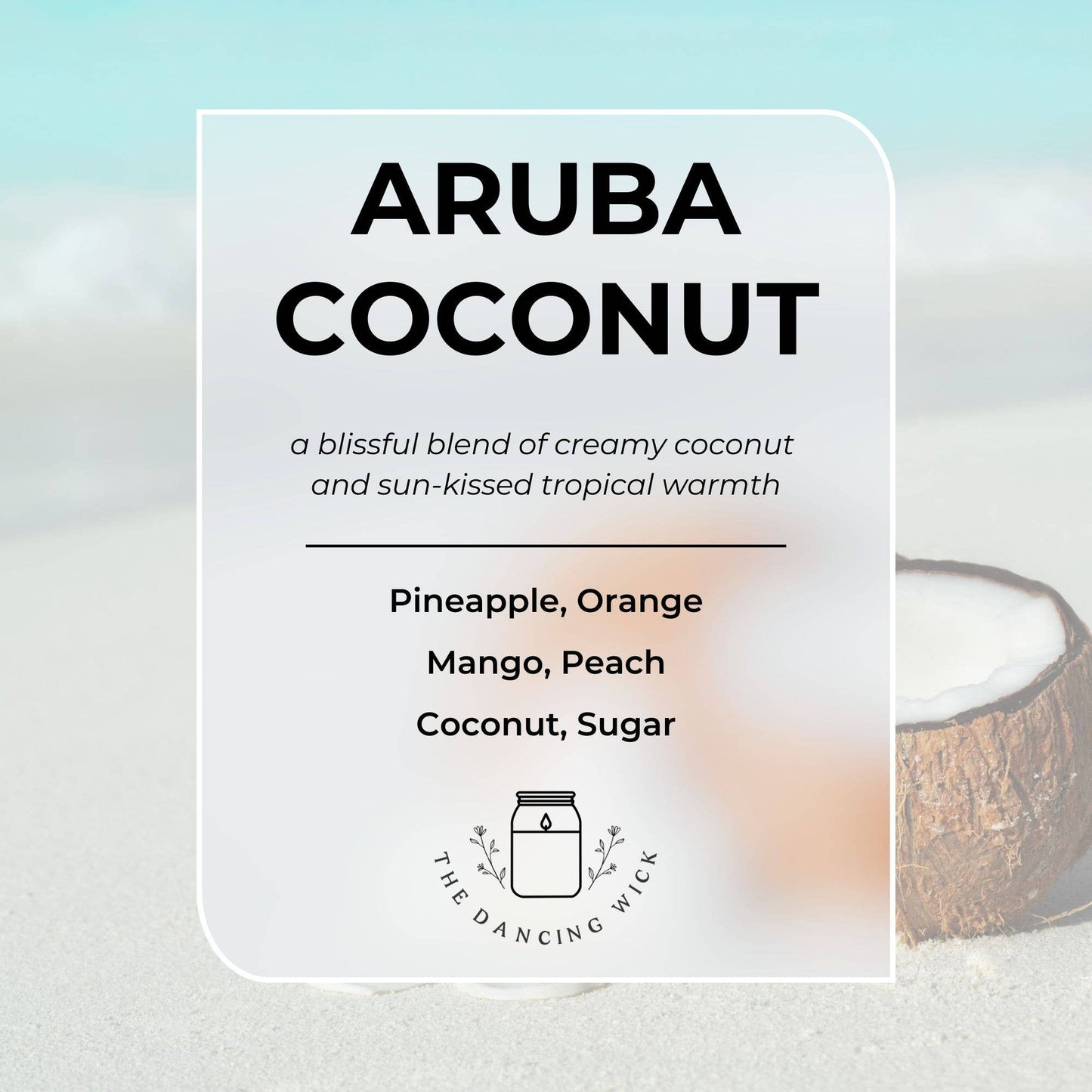 Funny Teacher Gift Candle / Smells Like Summer Break : Mini 4 oz candle / Aruba Coconut