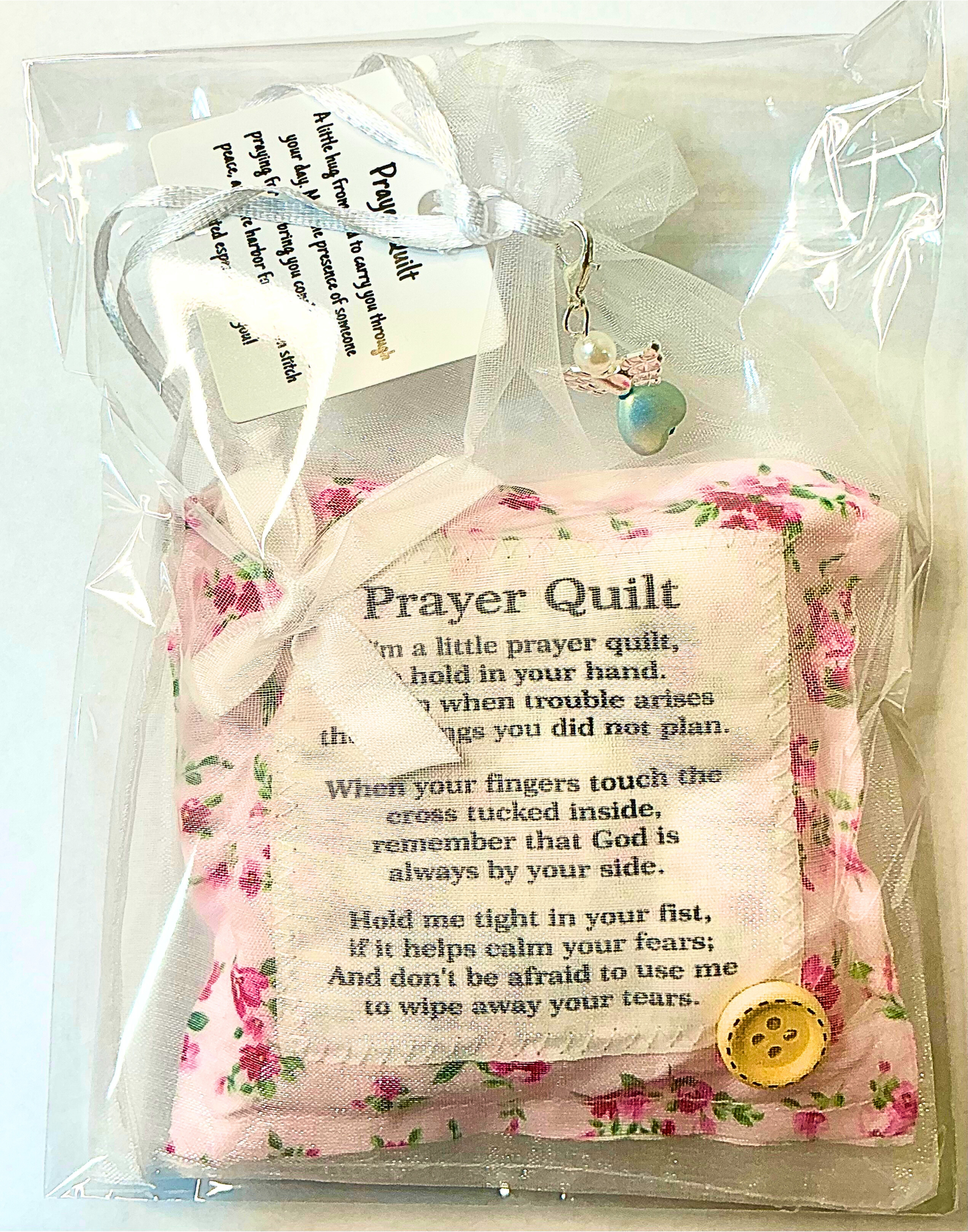 Pink Floral Mini Prayer Quilt