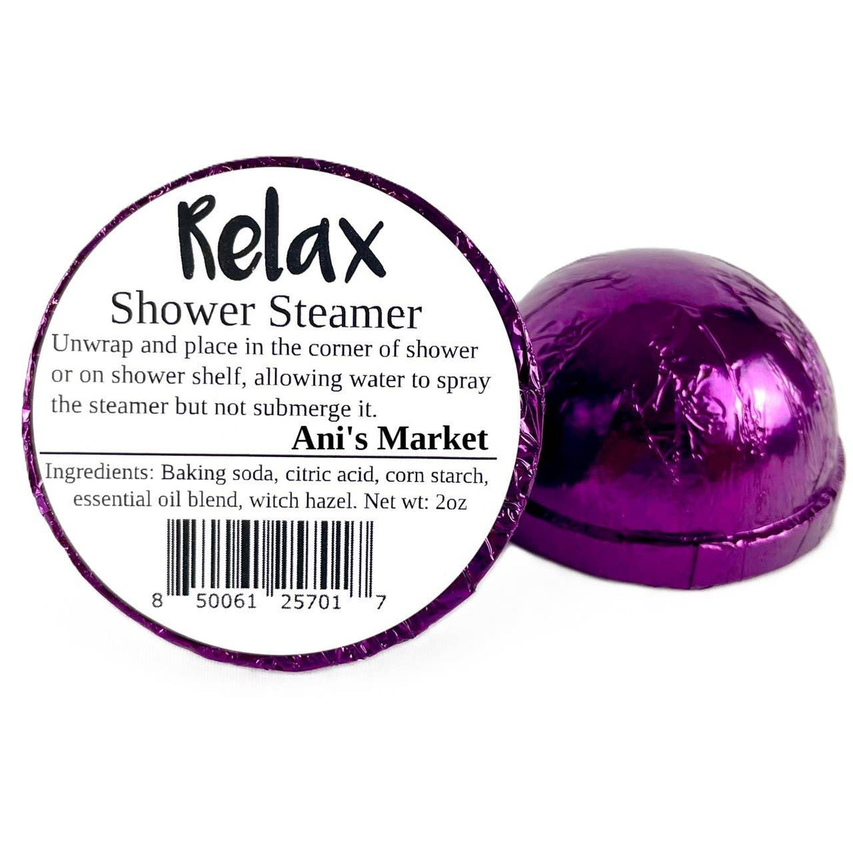 Relaxing Shower Steamer – Lavender Aromatherapy  (Steamer Pouch Included)