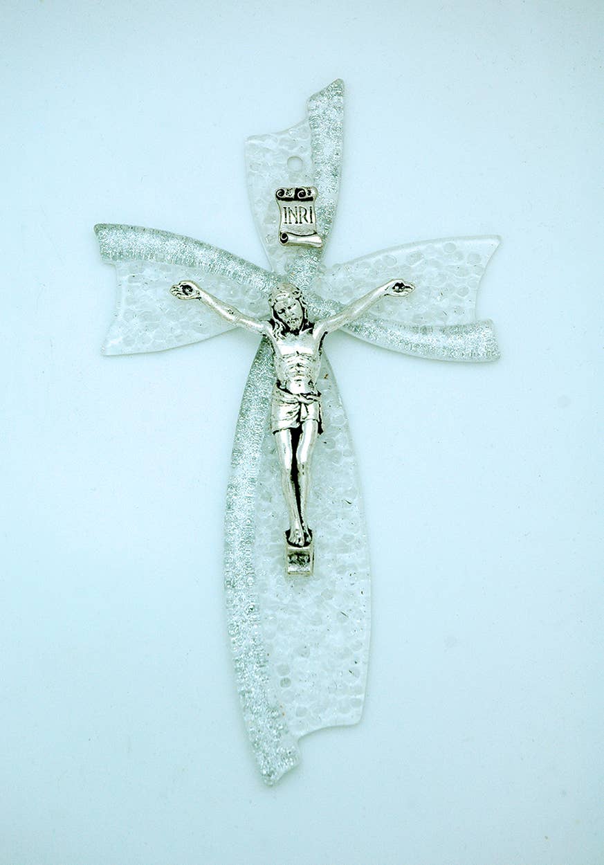 Italian Murano Glass Crucifixes