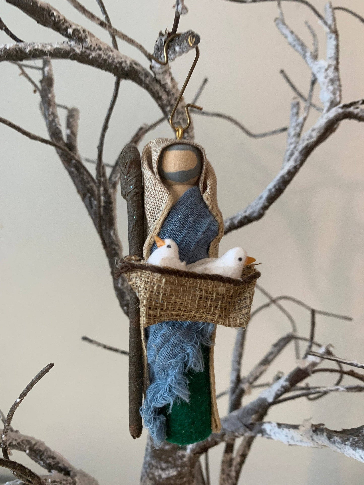 St. Joachim Wooden Doll Ornament