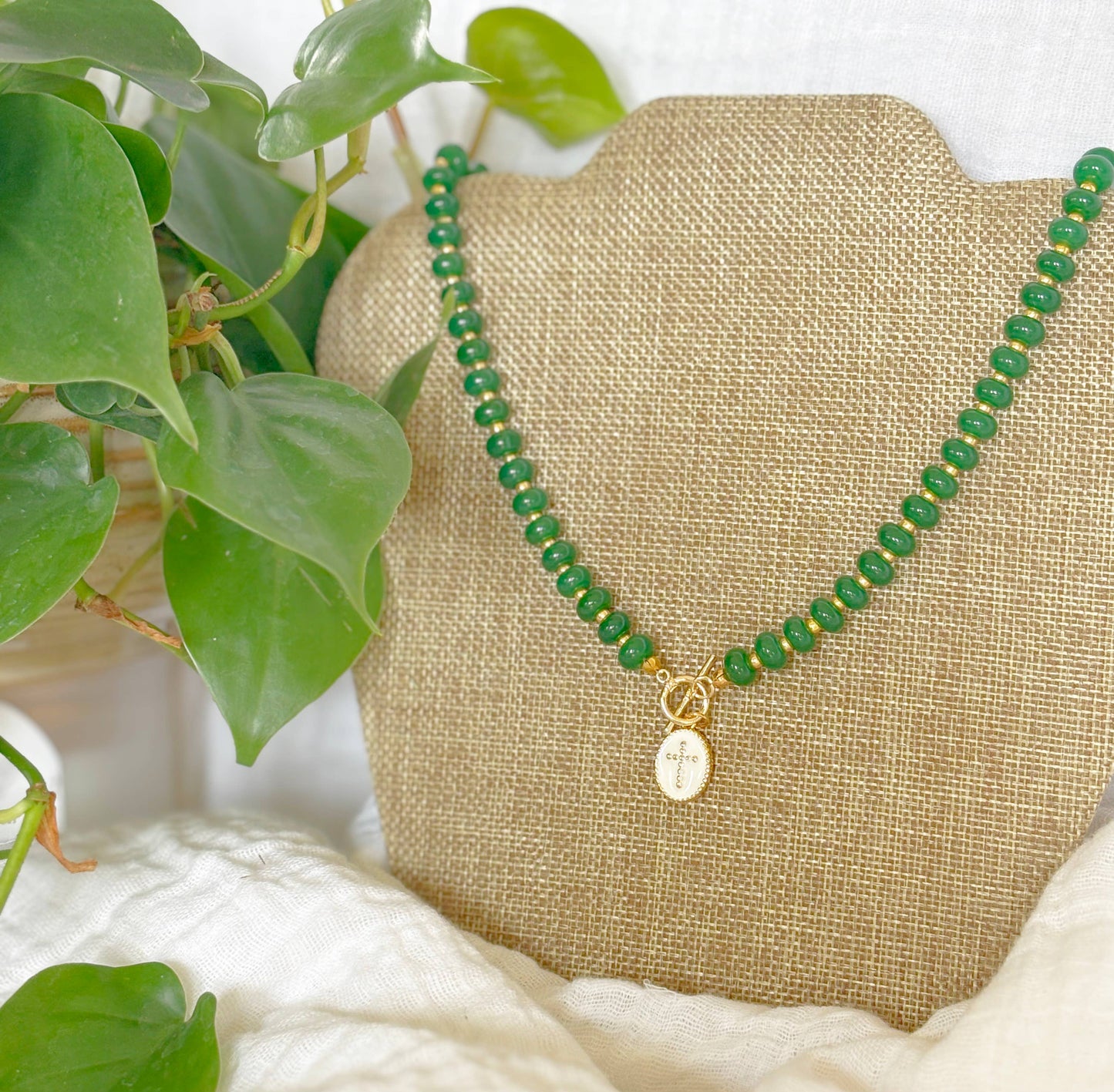 The Cornerstone Necklace: Blush, Emerald, Rose, Teal