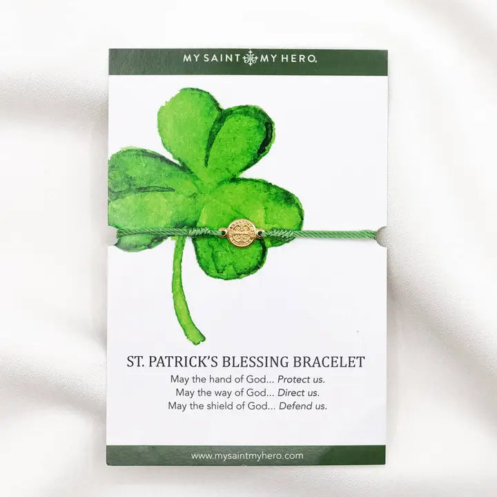 St. Patrick's Breathe Blessing Bracelet (Gold)