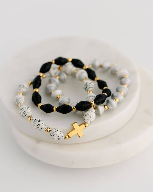 Ruth Hymnal Paper Bracelet: Gold