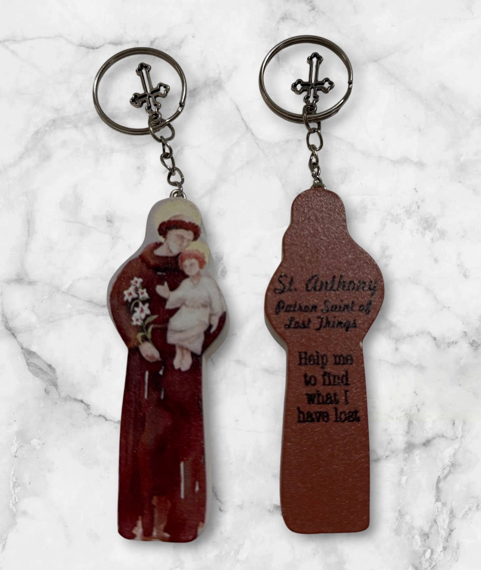 St Keychains (St. Micheal, St. Anthony, St. Joseph, Mary. St. John and St, Christopher)