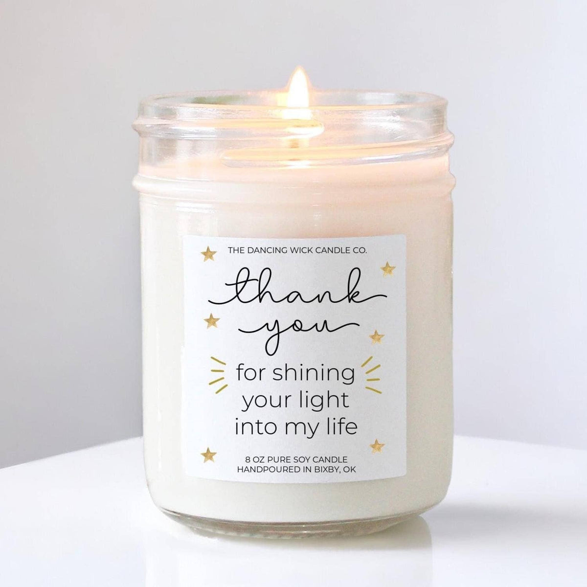 Thank You Candle | Teacher Appreciation Gift : Mini 4 oz candle / Golden Hour