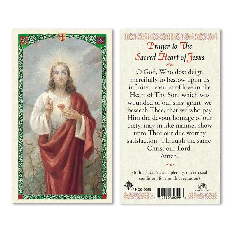 Laminated Mary and Jesus Prayer Cards: Our Lady of La Leche