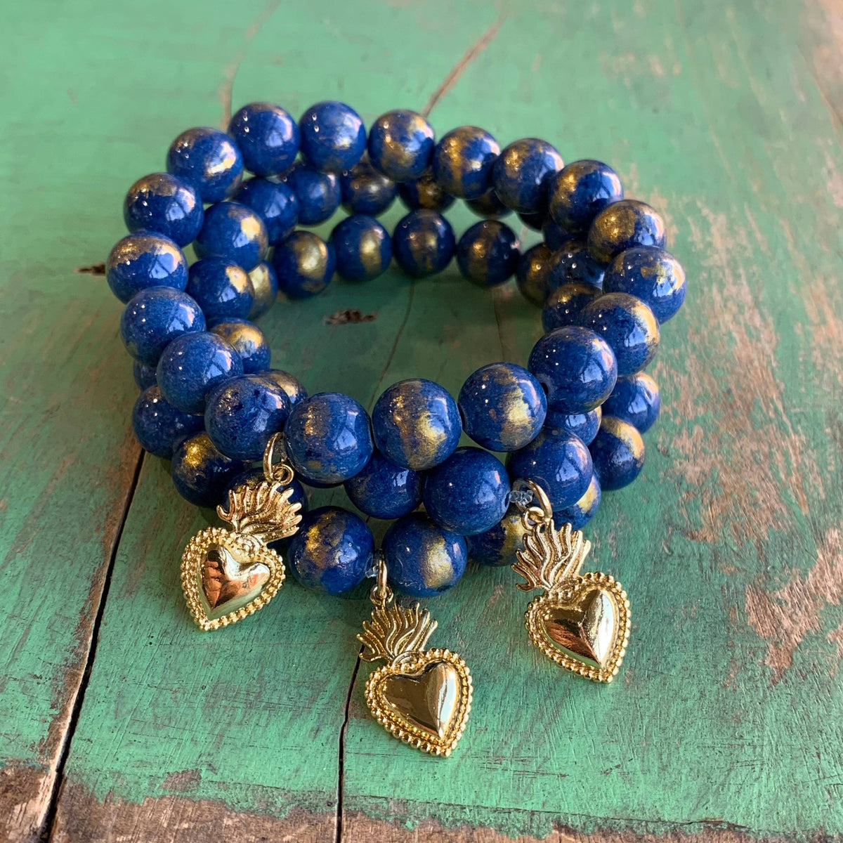 Royal Sacred Heart Bracelet: White
