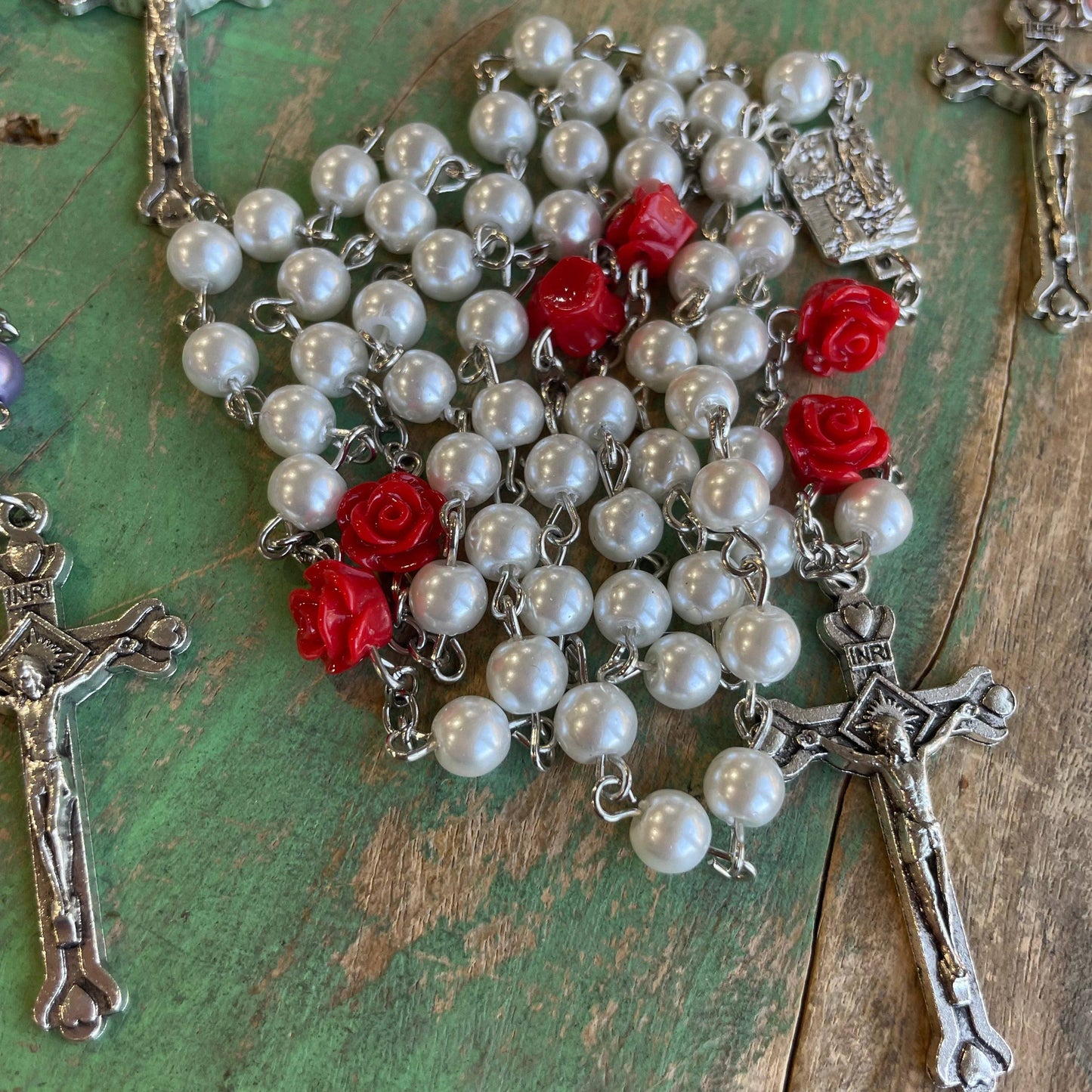 Mystical Rose Rosary: Red