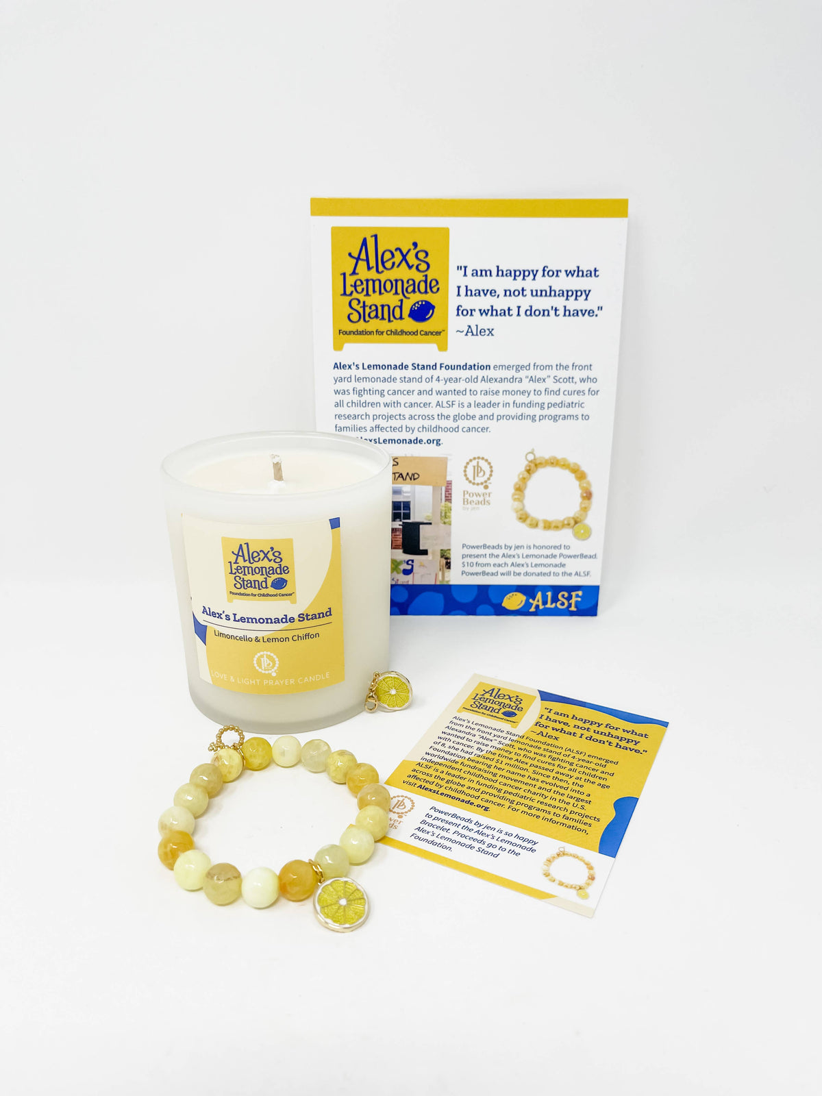 Alex's Lemonade Stand Pediatric Cancer Awareness Candle: Limoncello & Lemon Chiffon