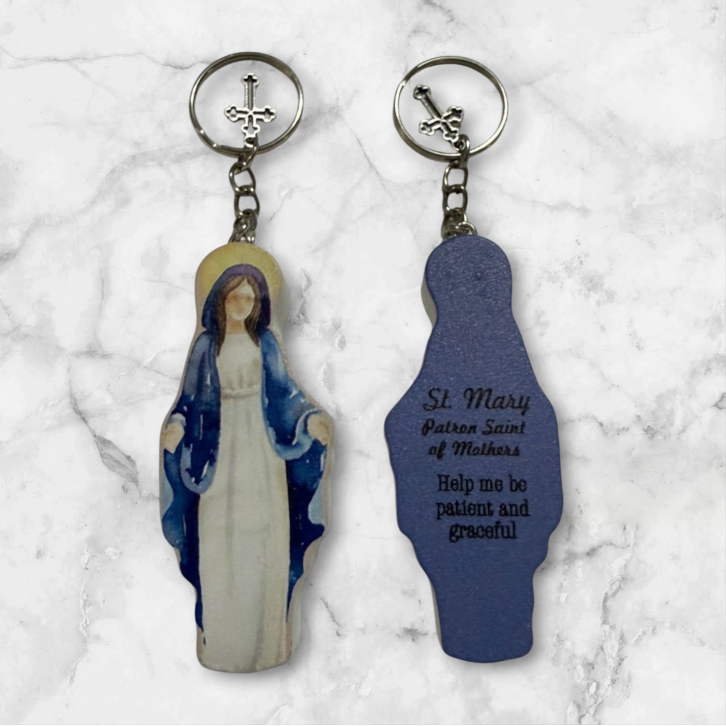 St Keychains (St. Micheal, St. Anthony, St. Joseph, Mary. St. John and St, Christopher)
