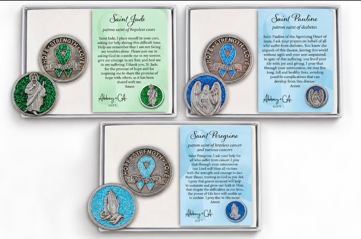 Saint Tokens - St Peregrine, St Jude, St Pauline