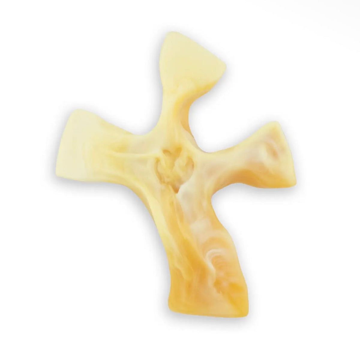 Clinging Cross (White Agate, Rose Quartz, Dark Tortoise/Copper, Vervain, Living Water Clear w/ Embedded Crucifix)