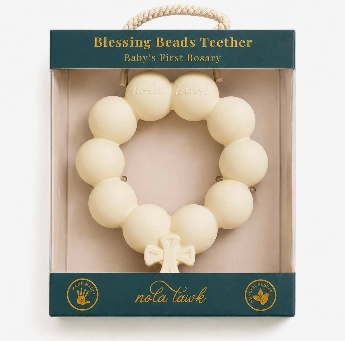 Blessing Beads Teether (Pink, White, Blue)