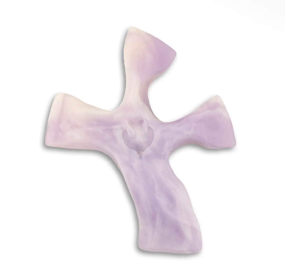 Clinging Cross (White Agate, Rose Quartz, Dark Tortoise/Copper, Vervain, Living Water Clear w/ Embedded Crucifix)