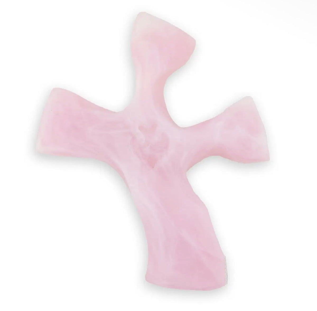 Clinging Cross (White Agate, Rose Quartz, Dark Tortoise/Copper, Vervain, Living Water Clear w/ Embedded Crucifix)