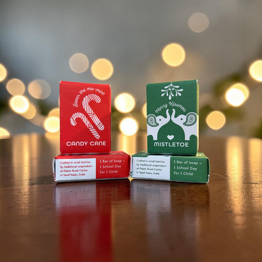 Candy Cane or Mistletoe Specialty Soap (1 Bar of Soap = 1 School Day for 1 Child)