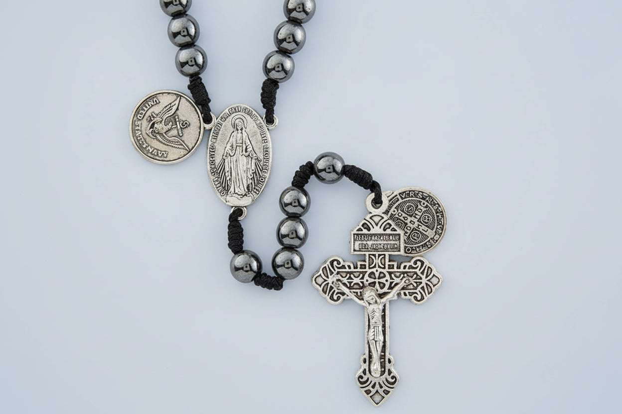 Navy Paracord Rosary