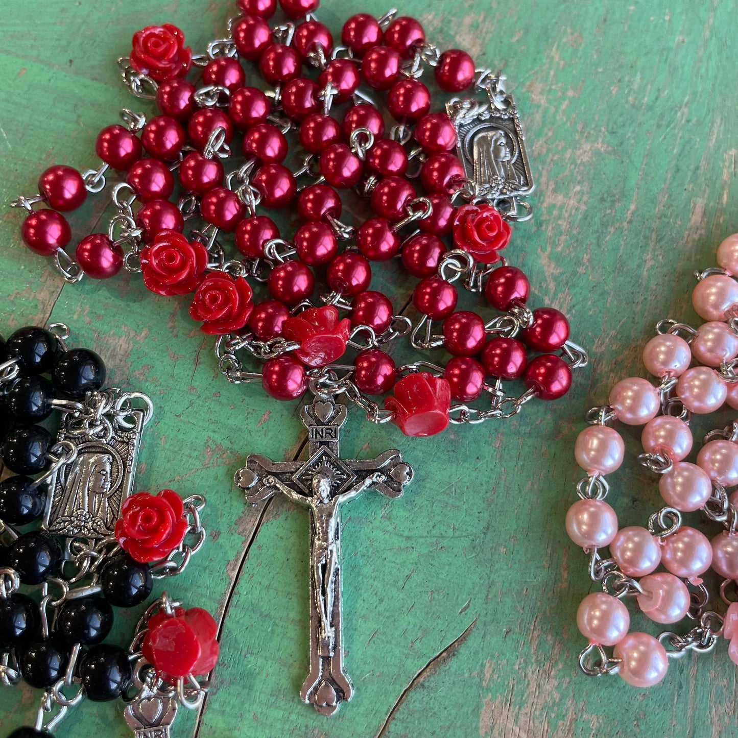 Mystical Rose Rosary: Pink