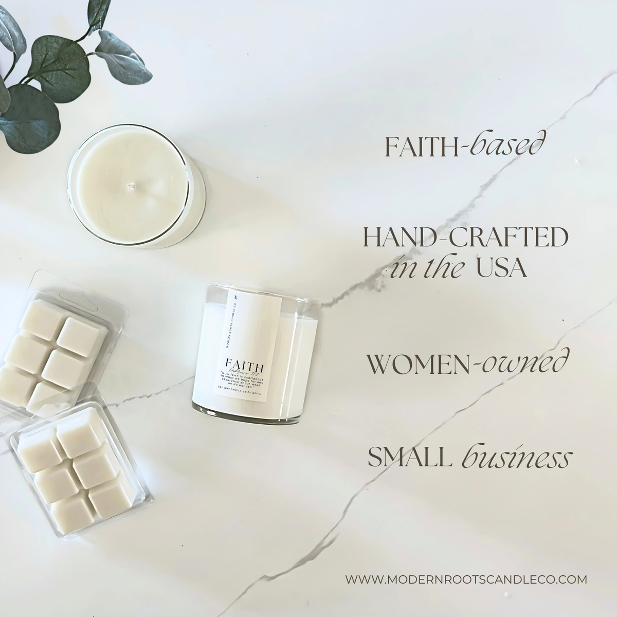 Faith | Lily & Bergamot | 9 oz. Clear Jar Soy Candle: Asher White Pine Lid